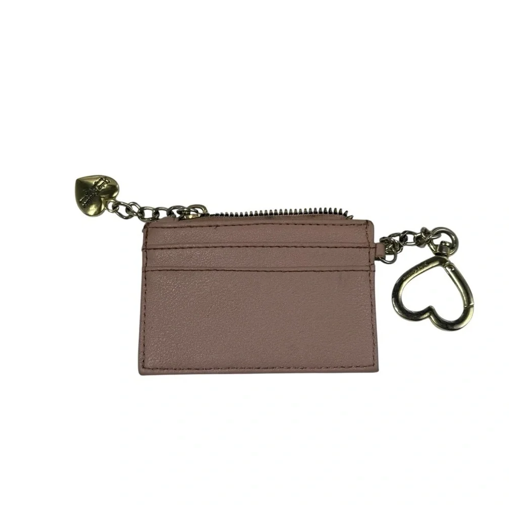 Juicy couture card holder keychain purse charm rhinestone